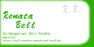 renata bell business card